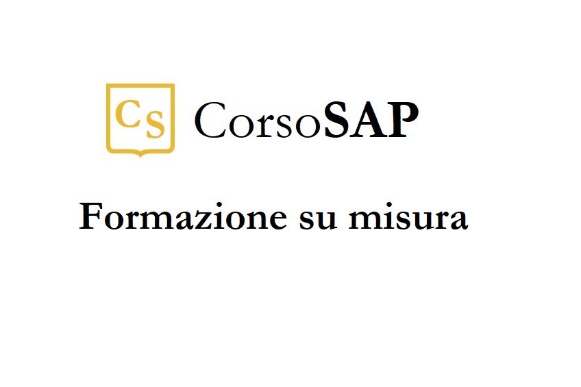Corso online SAP su misura