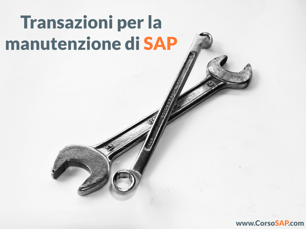 Transazioni (TCodes) per la manutenzione del sistema SAP