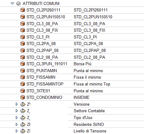 SAP CRM prodotto - gli attributi comuni