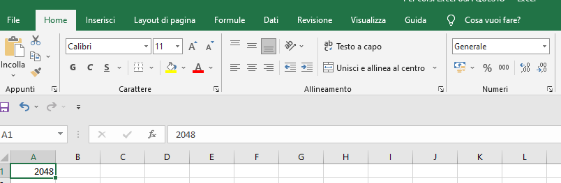 Formato data e ora in Excel